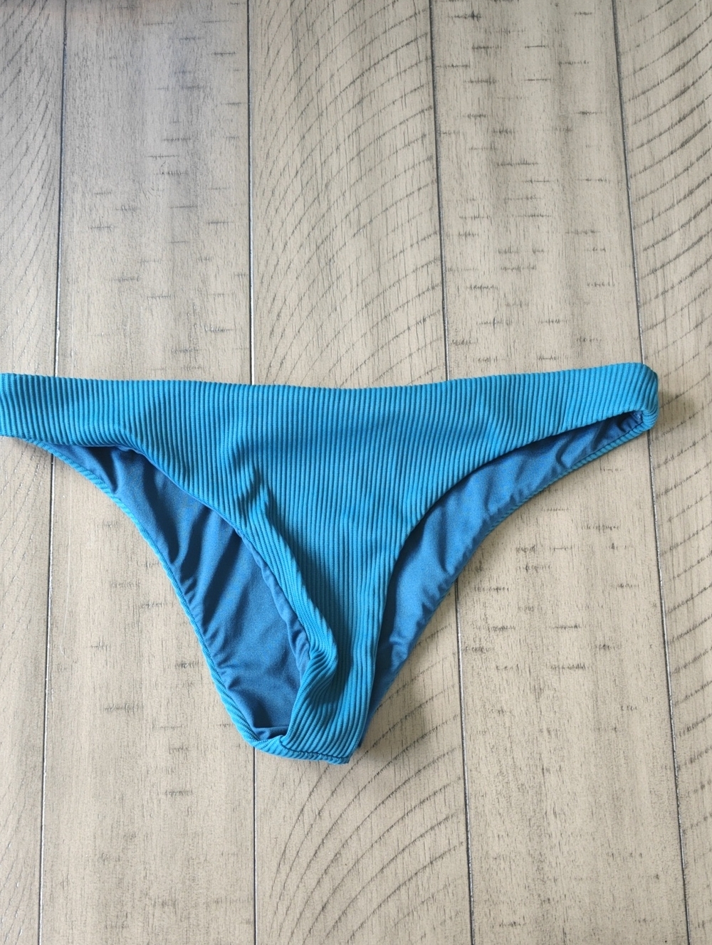 Beach Riot Ribbed Teal Bikini Bottom